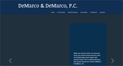 Desktop Screenshot of demarcoanddemarco.com