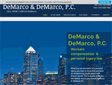 Tablet Screenshot of demarcoanddemarco.com